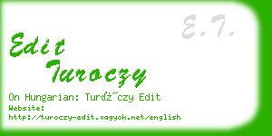 edit turoczy business card